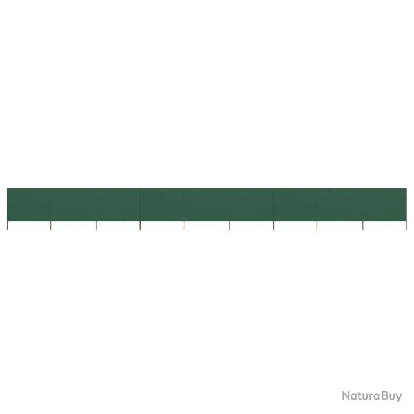 Paravent 9 panneaux Tissu 1200 x 160 cm Vert