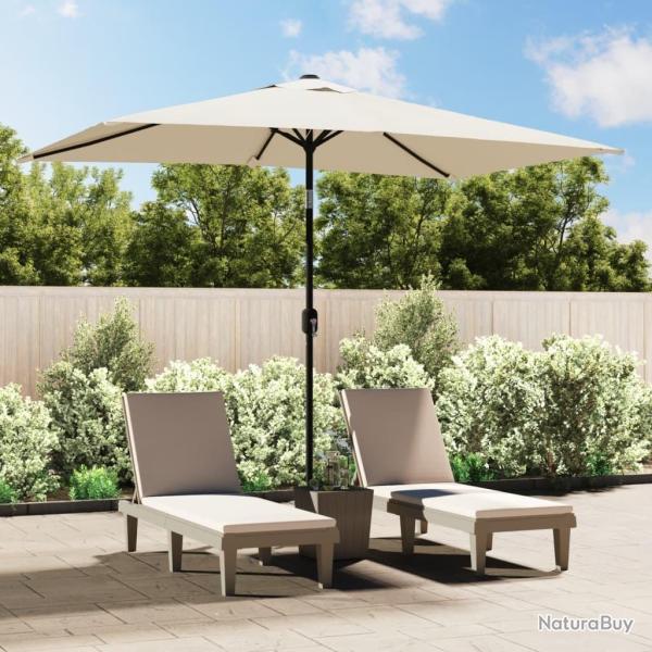 Parasol 200 x 300 cm Blanc sable Rectangulaire