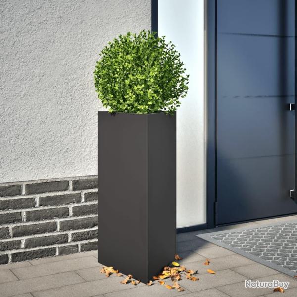 Jardini�re noir triangulaire 40x34,5x70 cm acier