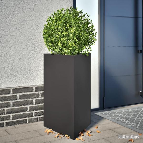 Jardini�re noir triangulaire 50x43x75 cm acier