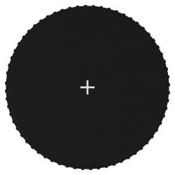 Tapis de saut Tissu Noir pour trampoline rond de 3,66 m