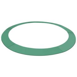 Coussin de s&eacute;curit&eacute; PE Vert de trampoline rond de 3,96 m
