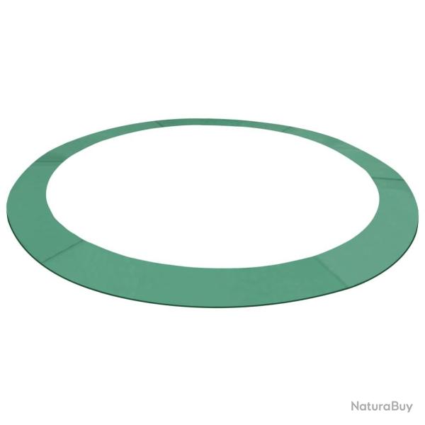 Coussin de s�curit� PE Vert de trampoline rond de 3,96 m