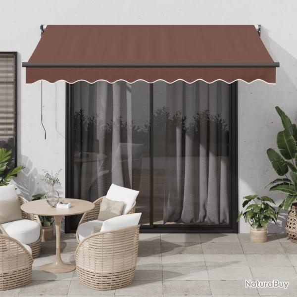 Auvent manuel r�tractable marron 300x250 cm