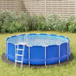 B&acirc;che de piscine gris clair &Oslash;306 cm g&eacute;otextile polyester