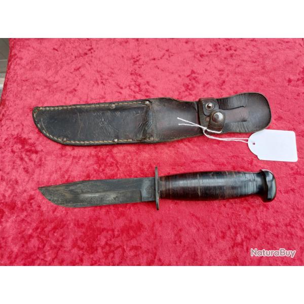 Couteau USN ww2 CAMILLUS NY finition black