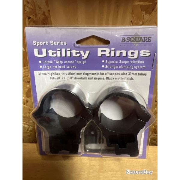 Collier b-square 30mm pour carabine air comprim