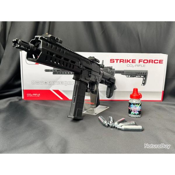 CARABINE UX STRIKE FORCE CO2 CAL BB/4.5MM 5J SEMI/FULL AUTO