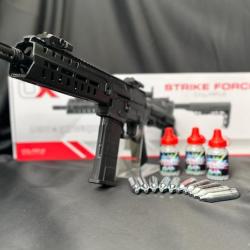 M&Eacute;GA OFFRE! PACK PR&Ecirc;T A TIRER CARABINE UX STRIKE FORCE CO2 CAL BB/4.5MM 5J SEMI/FULL AUTO