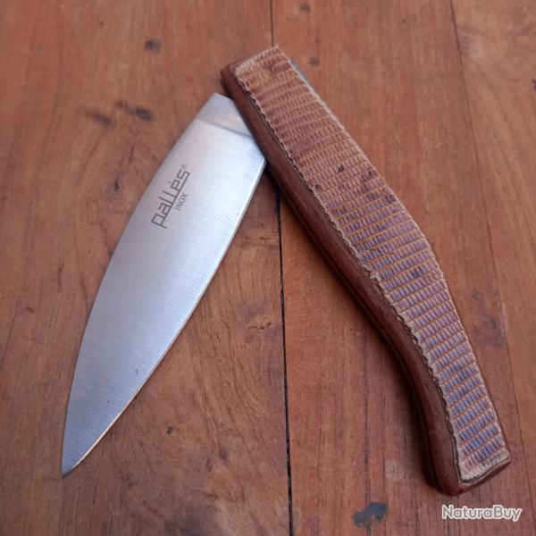 Couteau PALLS Manche en Bois et Lzard