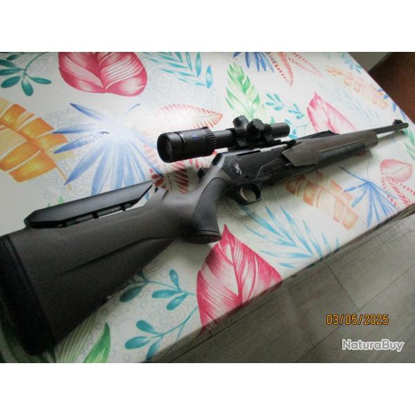 Vends carabine Browning 4X synthtique, busc rglable quip lunette zeiss 1,1 6x24