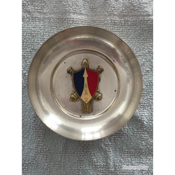 MILITARIA - COUPELLE EN M�TAL ARGENT� - "A C A 2 " - 11 cm -