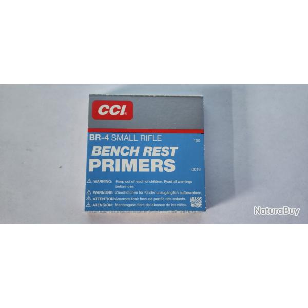 100 amorces BR-4 Small Rifle Bench Rest