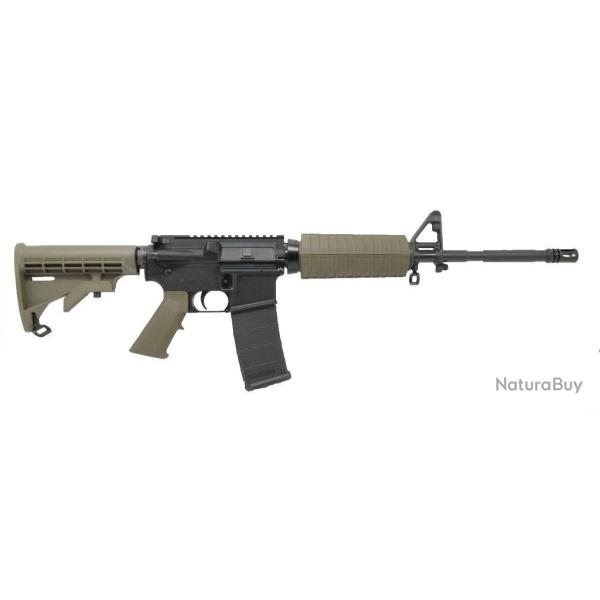 Carabine PSA PA-15 16" M4 Phosphate 5.56 NATO 1/7 Classic Rifle, Olive Drab Green