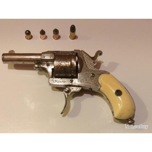 Revolver de poche belge 230Eley , 22 short