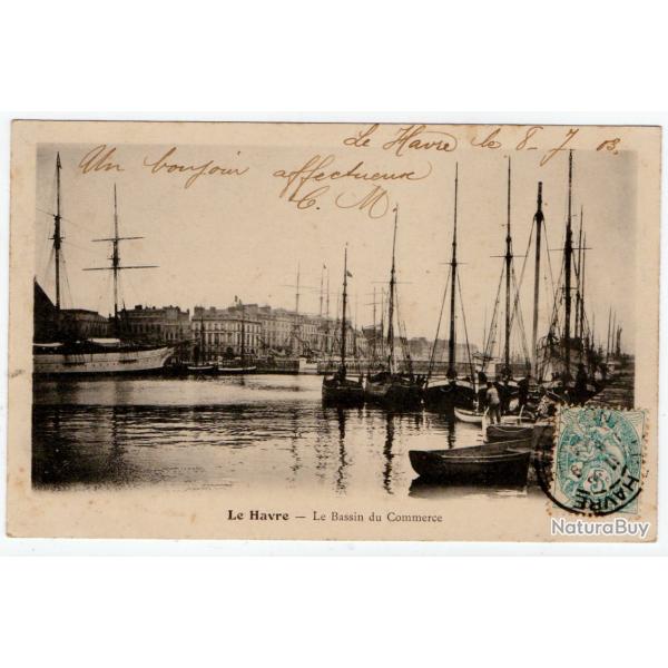 CPA- Marine -Le Havre-Le Bassin du Commerce N�141