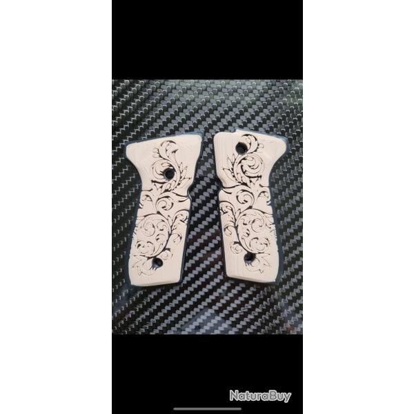 Plaquette poign�e  berreta 92 fs style mexicano