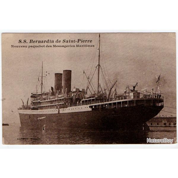 CPA- Marine - S.S. Bernardin de Saint-Pierre Nouveau paquebot des Messageries Maritimes  N�1168