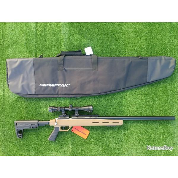 PACK1 Carabine PCP Snowpeak M30C 5,5 mm 19,9 J. + Sac de transport + Lunette 3-9X40   + Kit puissan