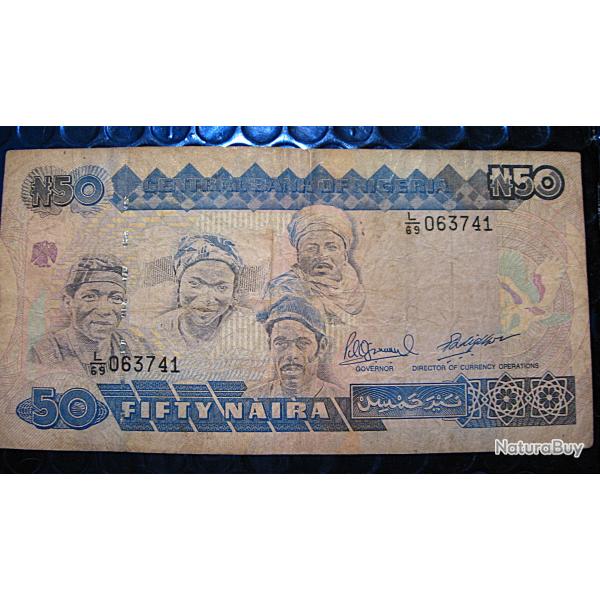 Nigeria billet de 50 fifty naira   tb