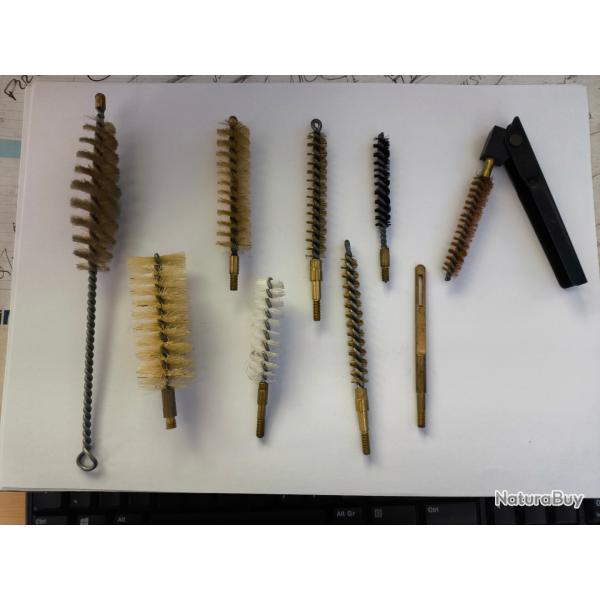 LOT ECOUVILLON POUR ARMES REGLEMENTAIRES PA PM FSA FM