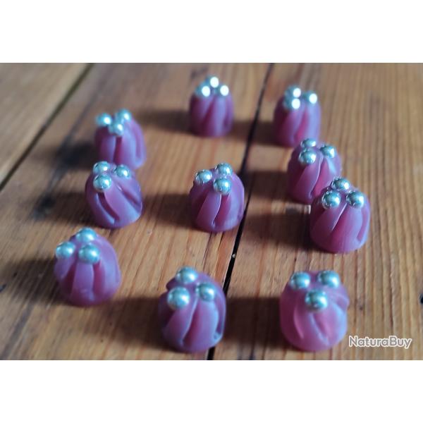 PINKY TWISTED TOP TRIO POUR EMBOUT LONG CALIBRE 68 SLUGS PISTOLET 9MM. Par lot de 16.