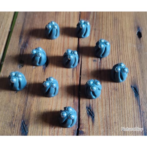 GREY OLIVER TWISTED TOP TRIO POUR EMBOUT LONG CALIBRE 68 SLUGS PISTOLET 9MM. Par lot de 16.