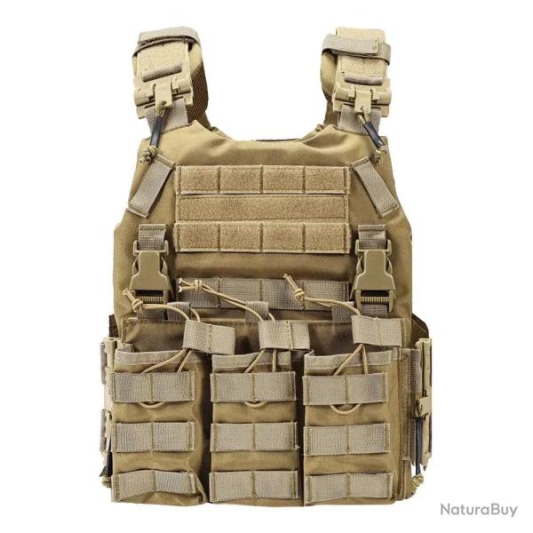 Gilet tactique Shadow Core SINAIRSOFT Molle - Marron