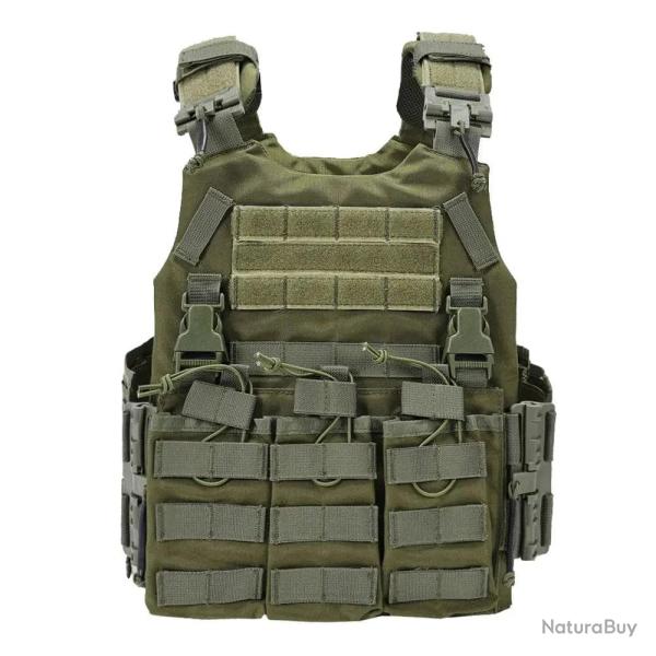 Gilet tactique Shadow Core SINAIRSOFT Molle - Vert arm�e