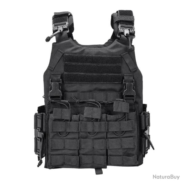 Gilet tactique Shadow Core SINAIRSOFT Molle - Noir