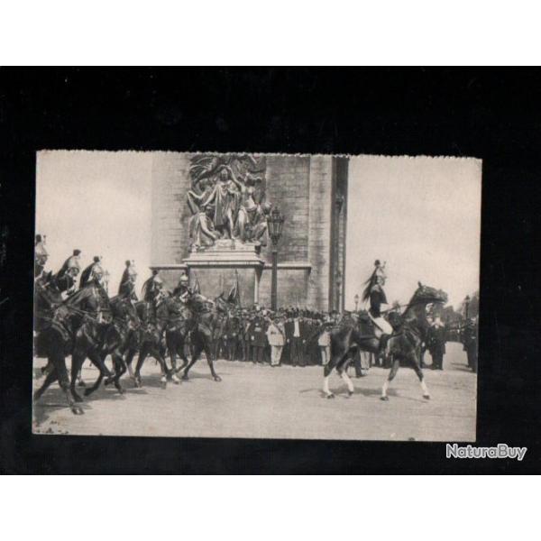la garde r�publicaine arc de triomphe cpa cavalerie