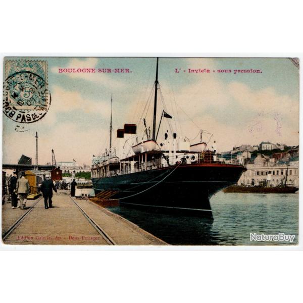 CPA- Marine -BOULOGNE SUR-MER- L Invicta  - sous pression N�1044