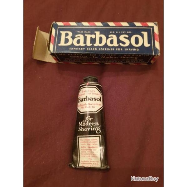 Cr�me BARBASOL , Cr�me � raser US ORIGINALE WW2  A25