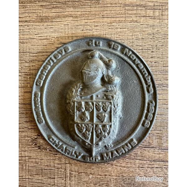 Plaque comm�morative Sainte-Genevi�ve Charly-sur-Marne 1983 Gendarmerie