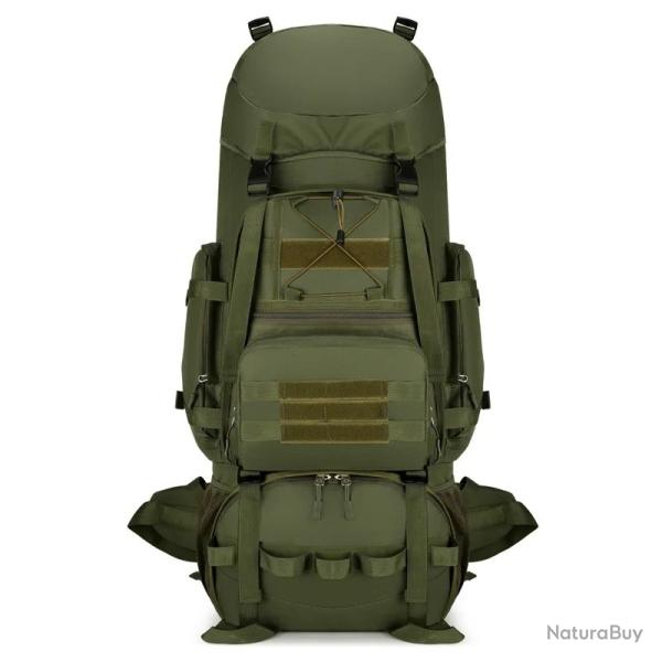 Sac  Dos Militaire 90L Randonne Alpinisme Homme Femme Tactique Etanche Rsistant Multi-poches Vert