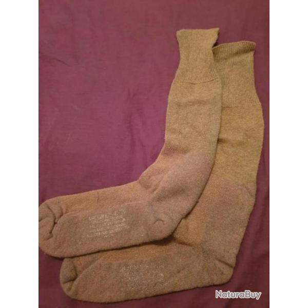 Paire de chaussettes hiver US WW2 ORIGINALES 9-9 1/2    A25