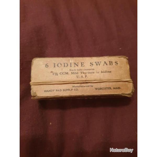 Boite carton de 6 bouteilles de  iodine A25