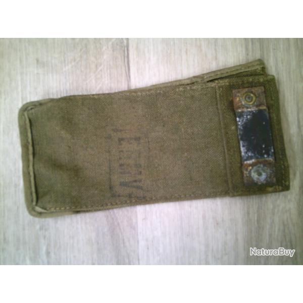 POCHETTE TOILE VERTE POUR RECUPERATION ETUIS VIDES AA 52