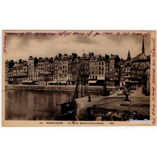 CPA- HONFLEUR Le QUAI SAINTE CATHERINE N�911