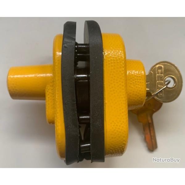 Verrou de Pontet Renforc Jaune  Cl (x2) - CLUB - Compatible avec toutes les armes du march