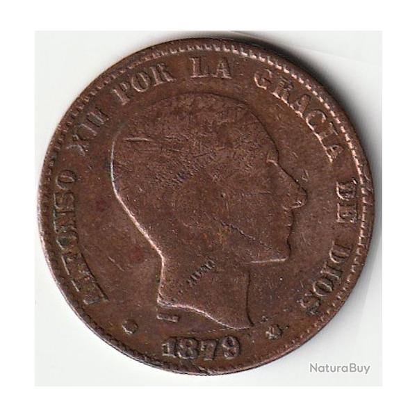 Pi�ce de Monnaie Espagne diez centimos 1879 1