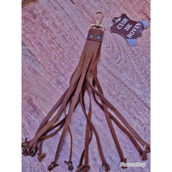 Porte oiseau en cuir