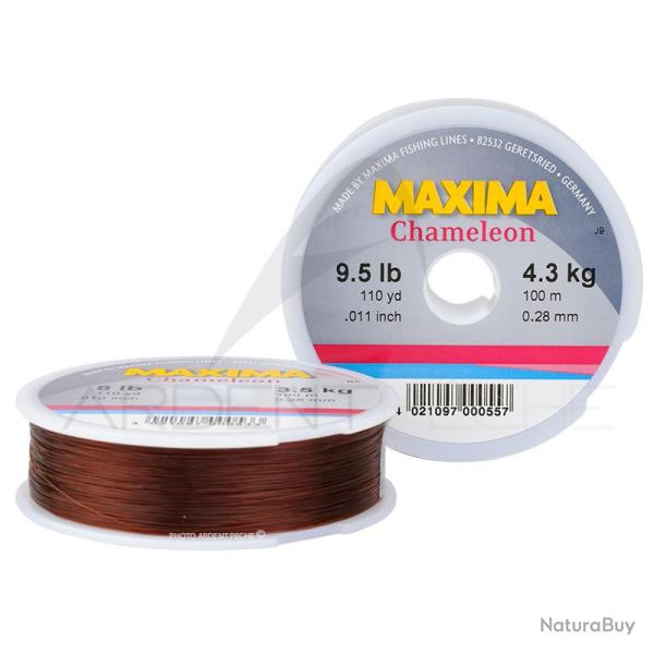 Fils nylon Maxima CHAMELEON (100m) 0,20 mm