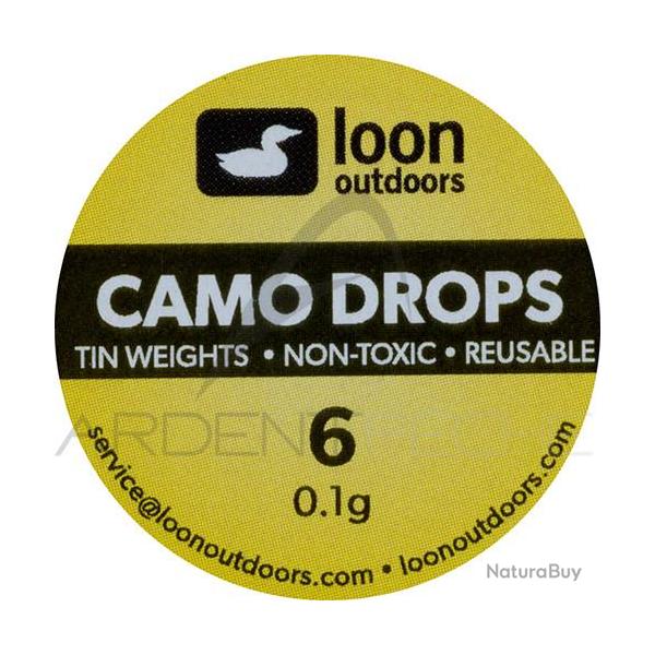 Plomb non toxique LOON Camo Drops 0.1g