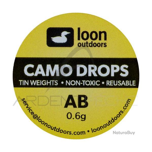 Plomb non toxique LOON Camo Drops 0.6g