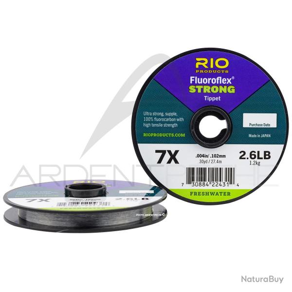 Fils fluorocarbone RIO Fluoroflex STRONG (27m) 0.140mm - 5.5X