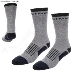 Chaussette SIMMS Merino Midweight Hiker Steel Grey XL