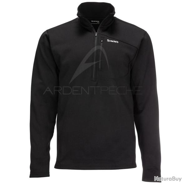 Sous v�tement SIMMS Thermal 1 4 Zip Top Black