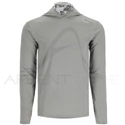 Tee shirt &agrave; capuche SIMMS Solarflex guide hoody Cinder regiment camo XXL