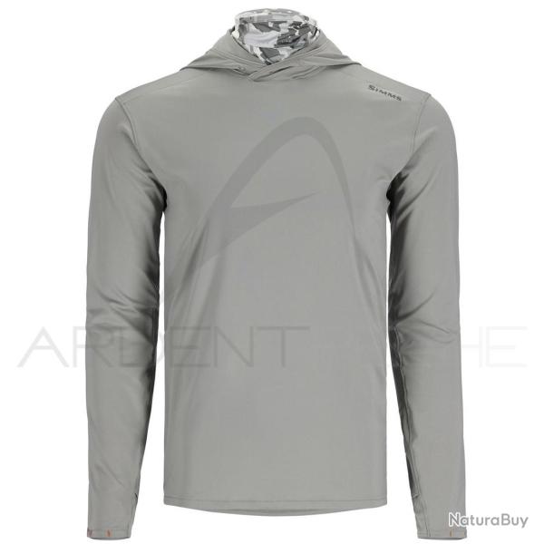 Tee shirt � capuche SIMMS Solarflex guide hoody Cinder regiment camo XXL